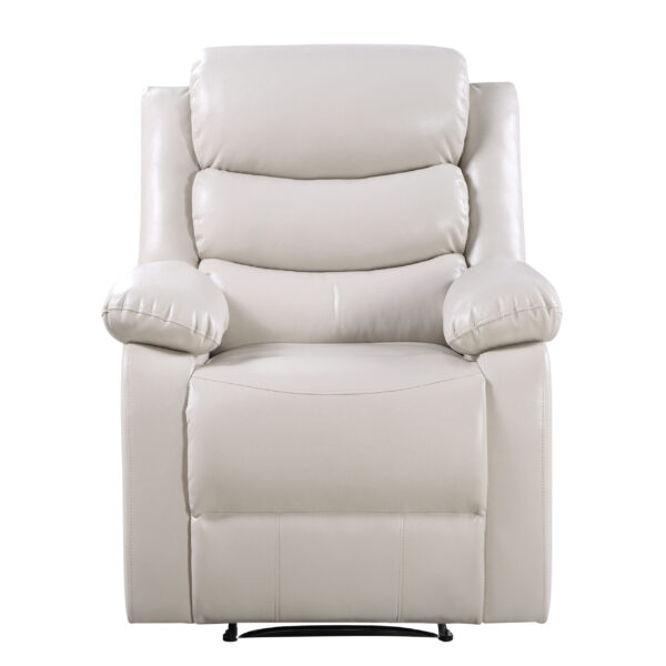 Beige Mia Smooth Recliner - Image 3