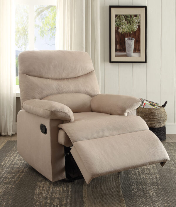Beige Luna Plush Recliner