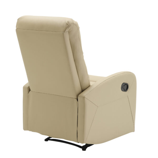Beige Naomi Smooth Recliner - Image 3