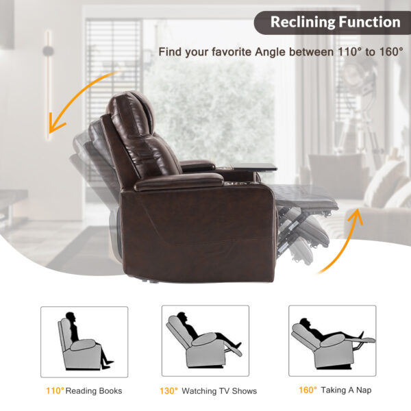 Brown Naomi Supportive Recliner - Image 5