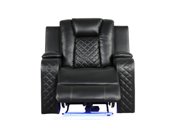 Black Leah Supportive Recliner - Image 3