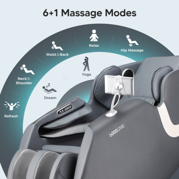 Gray Josephine Comfortable Massage Chair - Image 3
