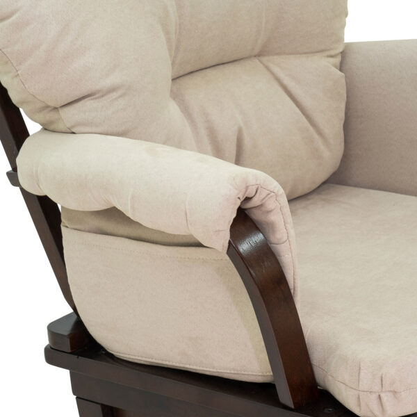 White Jade Plush Recliner - Image 3