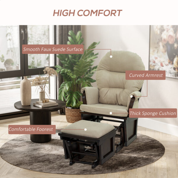 White Jade Plush Recliner - Image 5