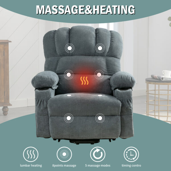 Blue Grace Soothing Massage Chair - Image 3
