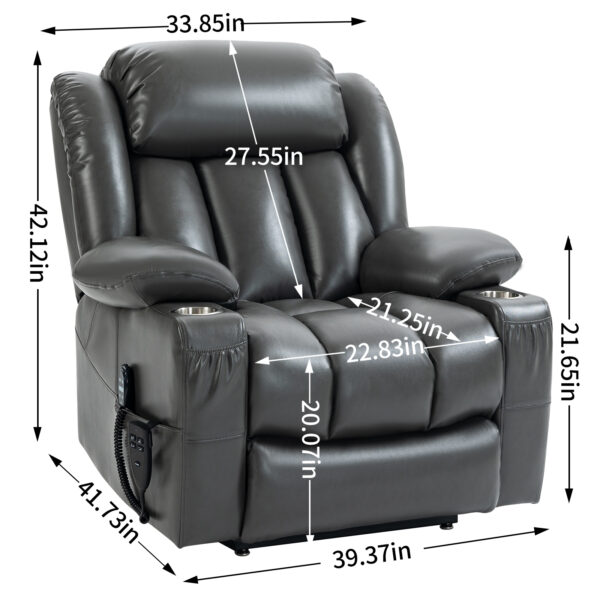 Nora Plush Massage Chair - Image 3