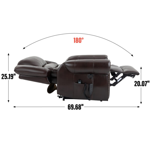 Brown Madeline Comfortable Massage Chair - Image 5