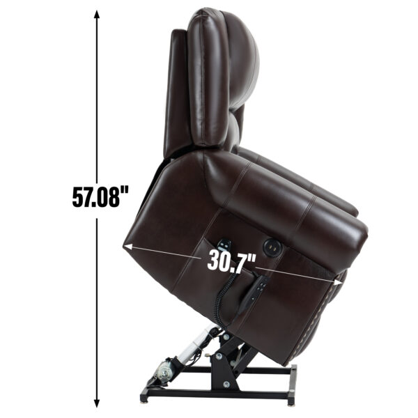 Brown Madeline Comfortable Massage Chair - Image 4