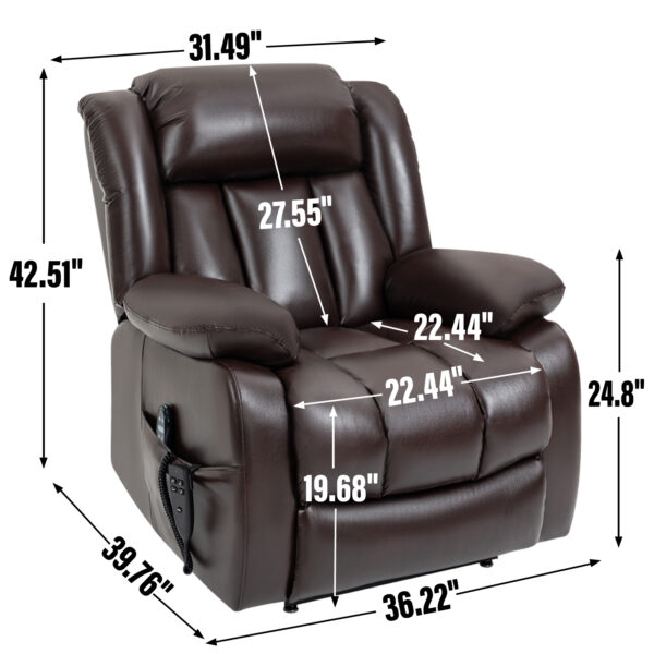Brown Scarlett Inviting Massage Chair - Image 3
