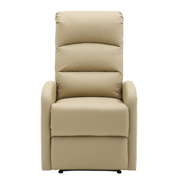 Beige Naomi Smooth Recliner - Image 5