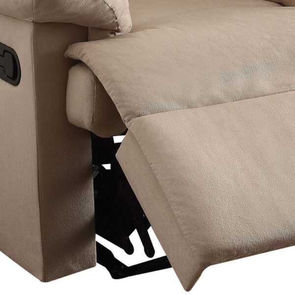 Beige Luna Plush Recliner - Image 5