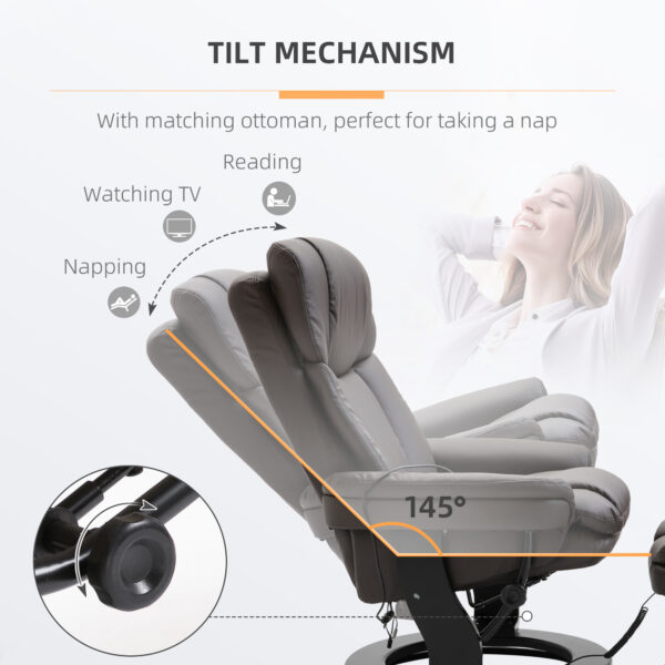 Brown Samantha Comfortable Massage Chair - Image 5