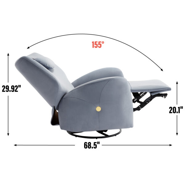 Blue Jane Ergonomic Recliner - Image 3