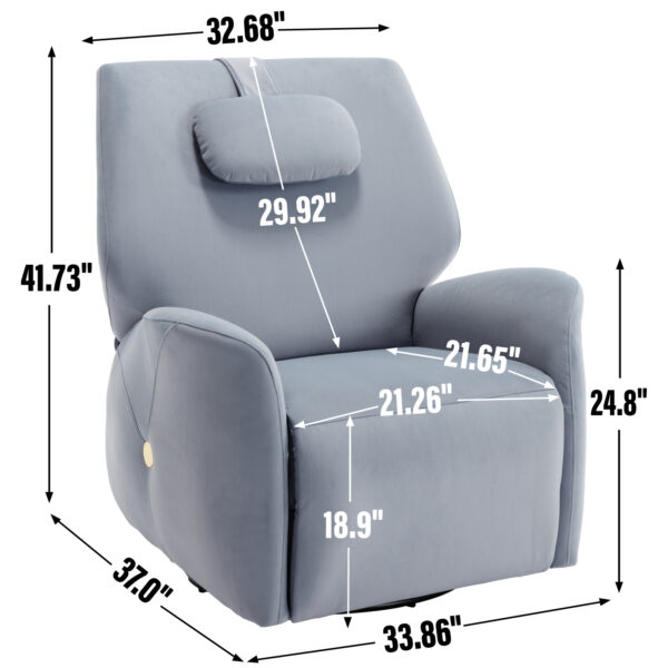 Blue Jane Ergonomic Recliner - Image 4