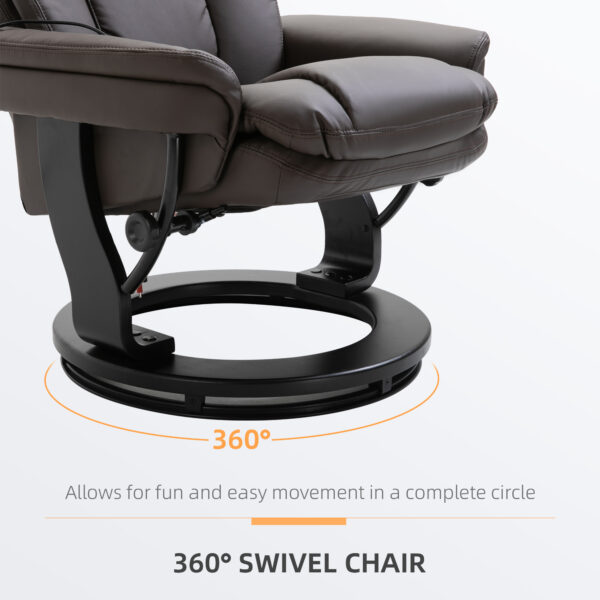 Brown Samantha Comfortable Massage Chair - Image 4