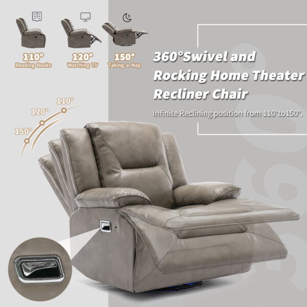 Zoe Plush Recliner - Image 3
