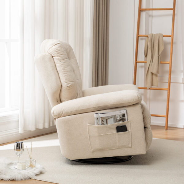 Beige Aria Inviting Recliner - Image 4