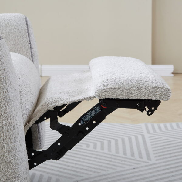 Beige Mia Plush Recliner - Image 3