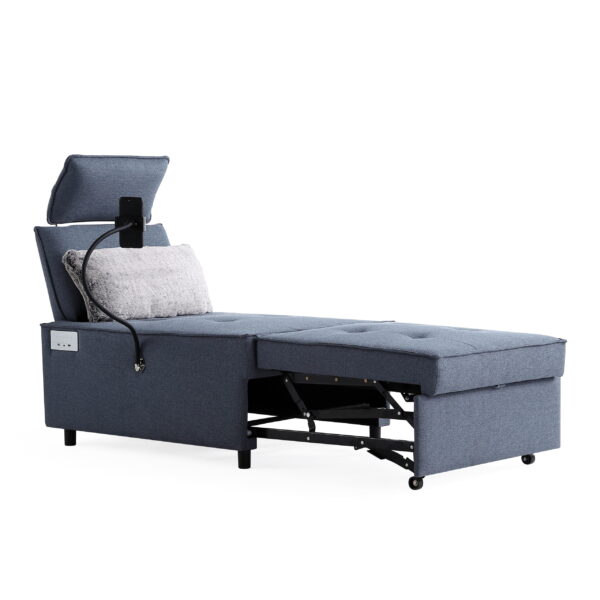 Blue Stella Plush Recliner - Image 5