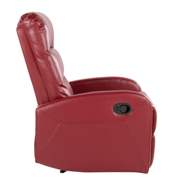 Red Hazel Plush Recliner - Image 3