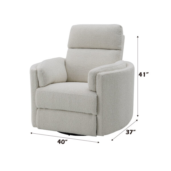 Beige Elena Plush Recliner - Image 4