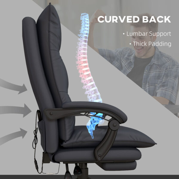 Gray Sadie Smooth Massage Chair - Image 5
