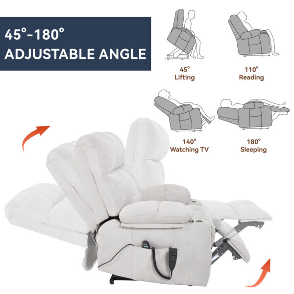 Beige Margaret Comfortable Massage Chair - Image 4
