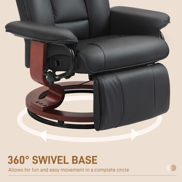 Black Jane Cushioned Recliner - Image 4