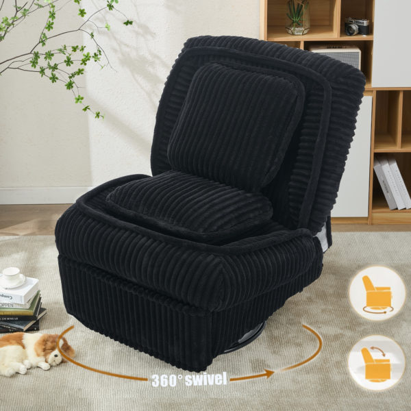 Black Jane Luxurious Recliner - Image 3