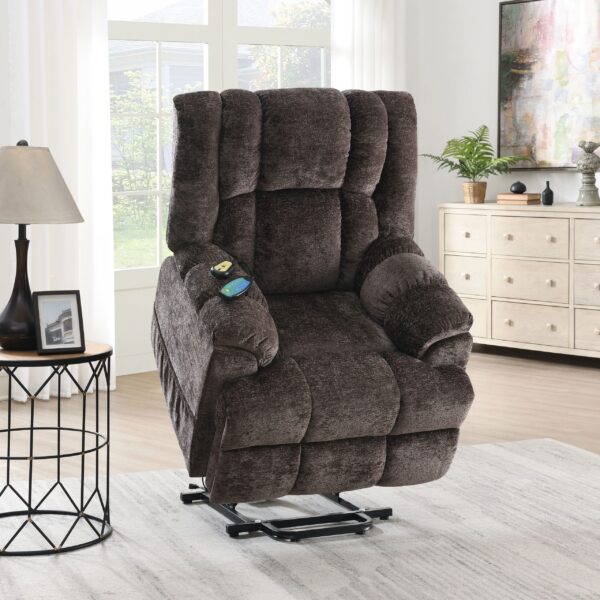 Brown Charlotte Ergonomic Massage Chair - Image 4