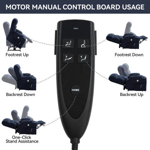 Blue Katherine Ergonomic Massage Chair - Image 5