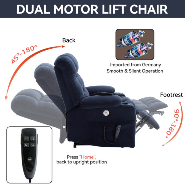 Blue Katherine Ergonomic Massage Chair - Image 4