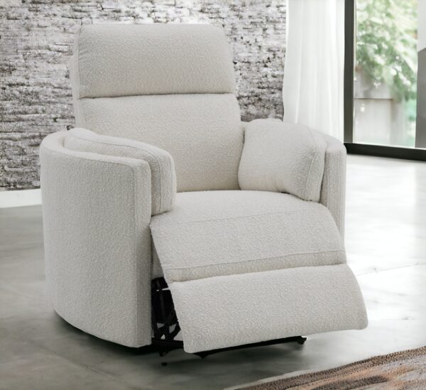 Beige Elena Plush Recliner - Image 2