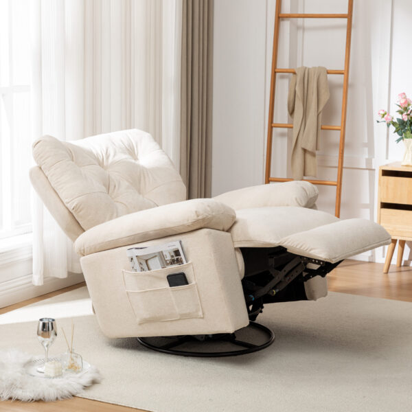 Beige Aria Inviting Recliner - Image 5