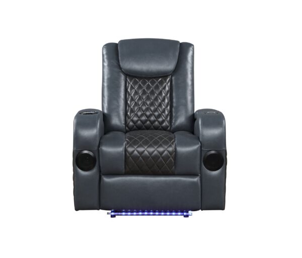 Blue Emily Ergonomic Recliner - Image 5