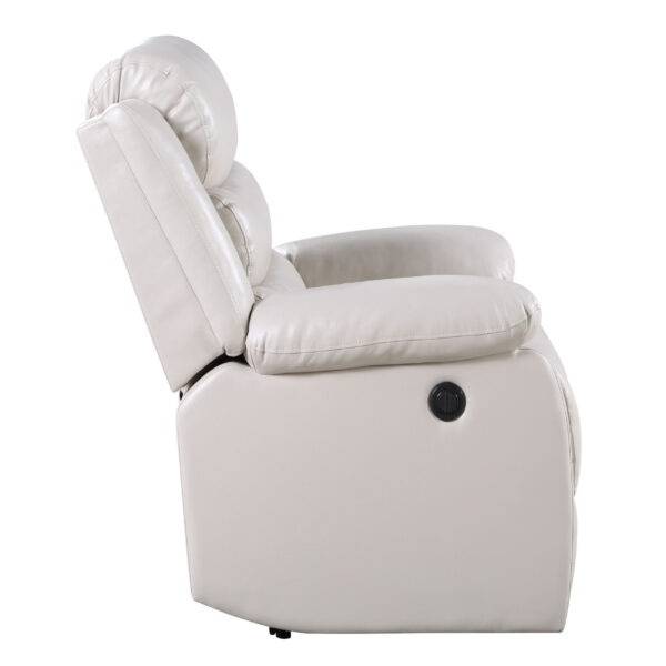 Beige Mia Smooth Recliner - Image 4