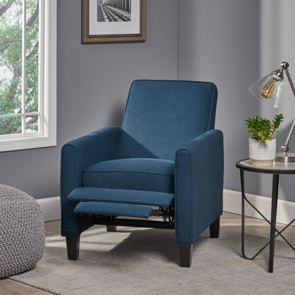 Blue Nora Plush Recliner - Image 5
